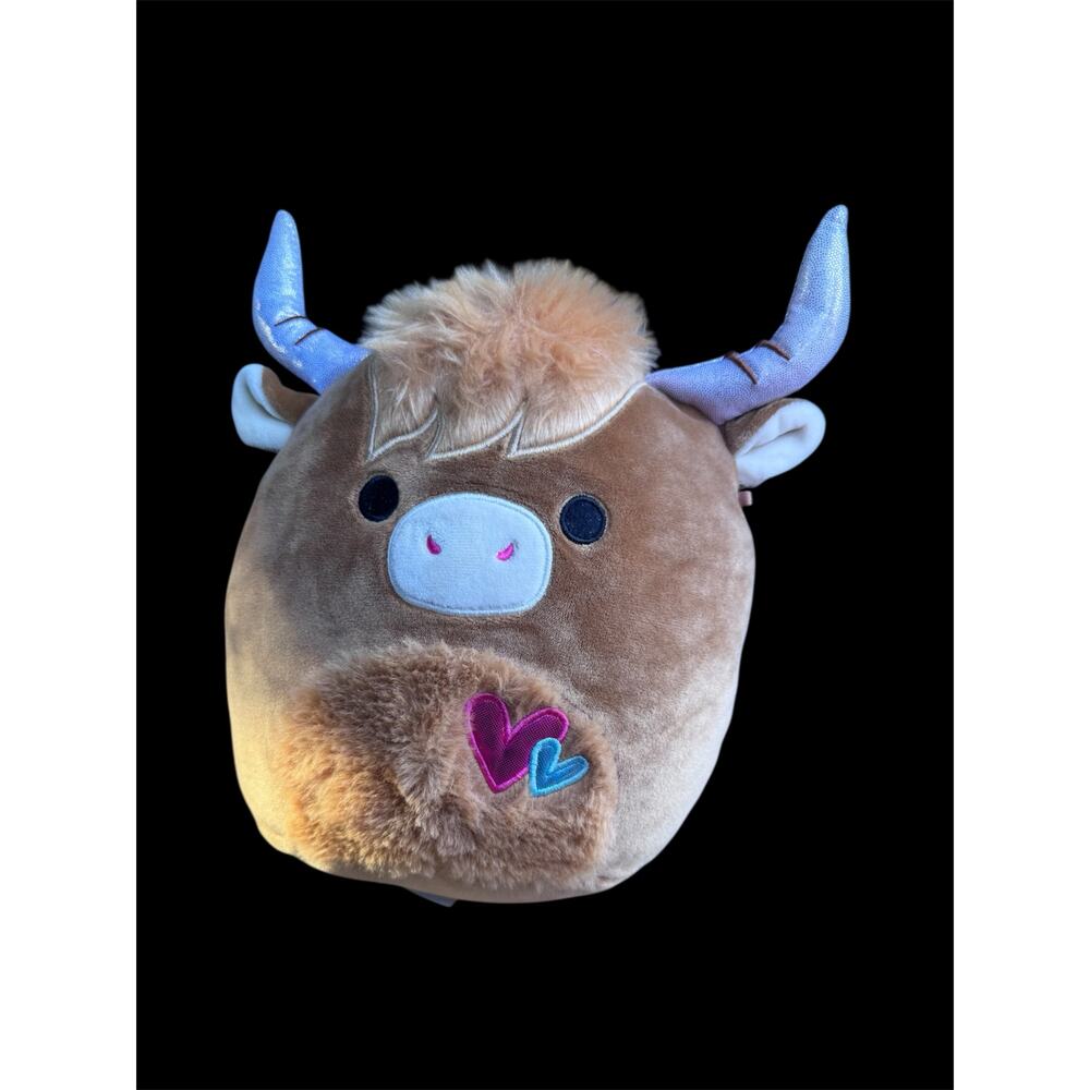 Squishmallows Original Wilfred The Highland Cow 2023 Valentines Collection 8”